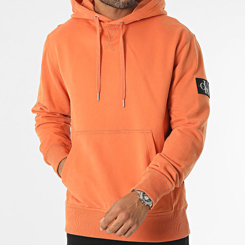 Sweat Capuche Badge 3430 Orange