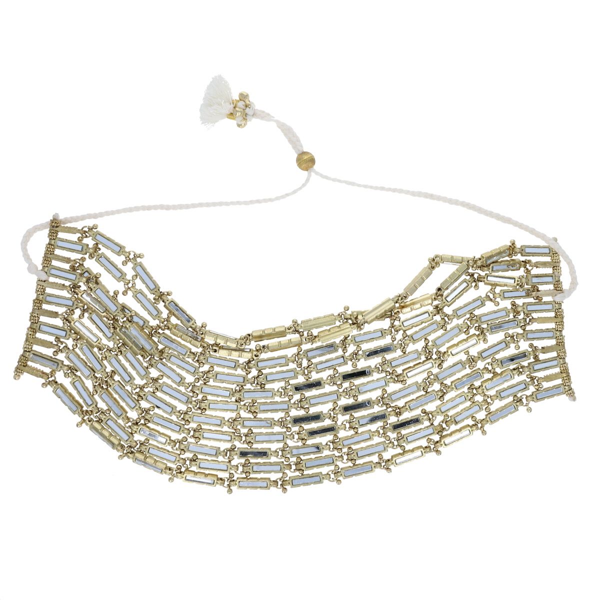 Collier ras de cou choker Meera - Mariage Indien Pondie Chérie