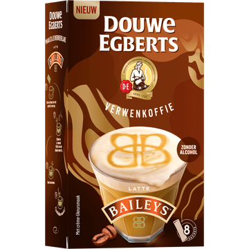 Douwe Egberts Verwenkoffie Latte Baileys 8 x 11,5 g
