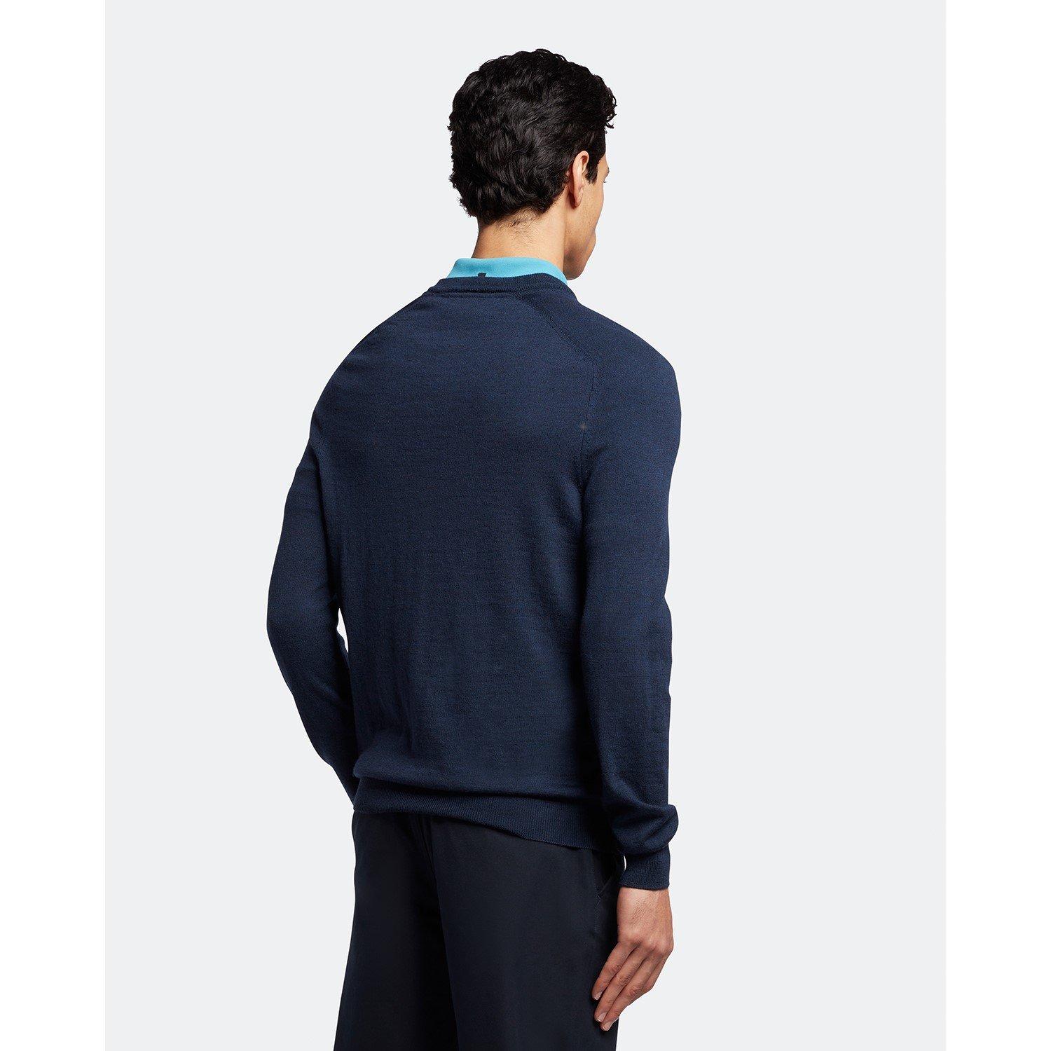 Lyle and Scott Merino V Neck Sn99
