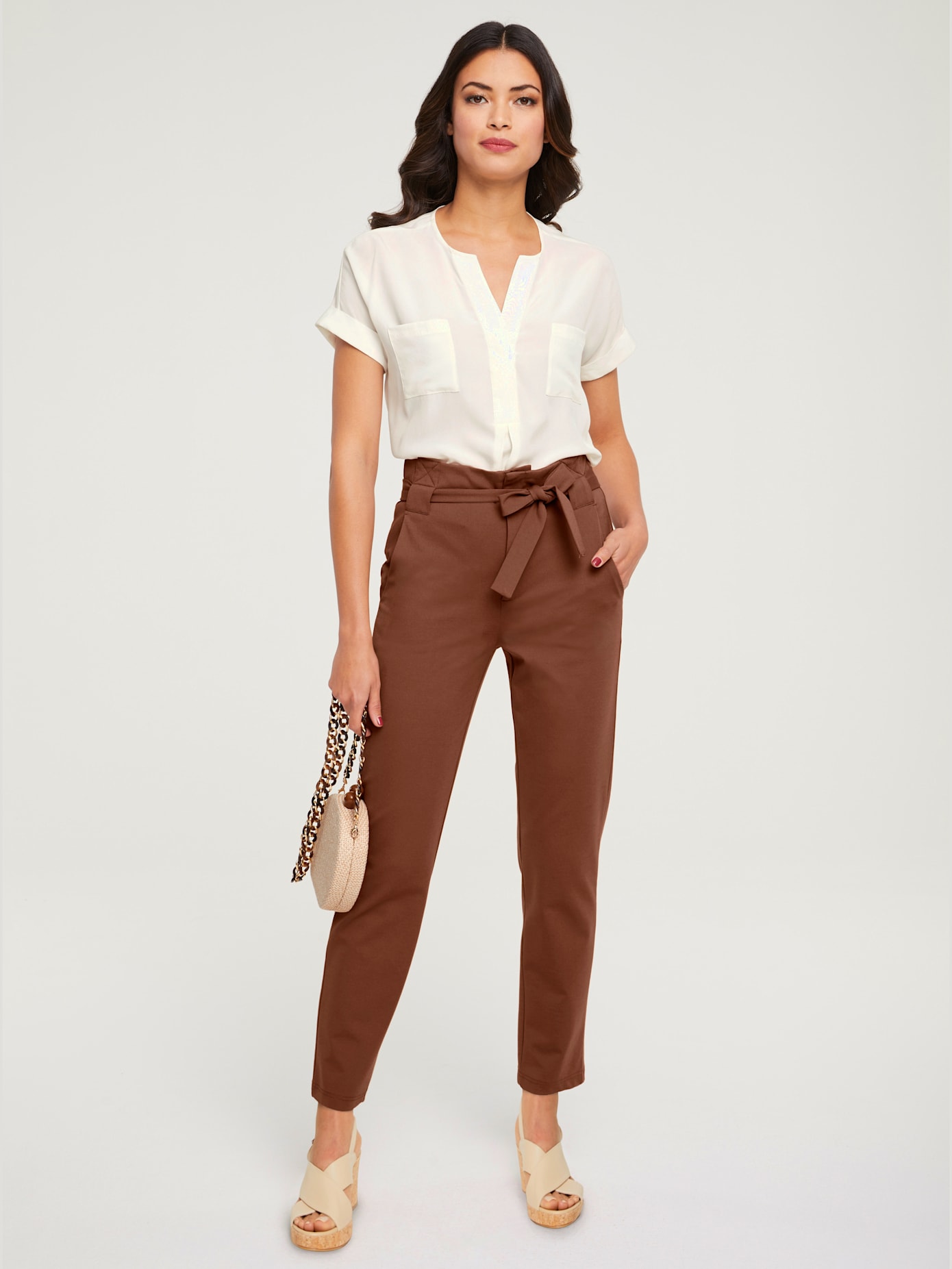 Pantalon coupe carotte