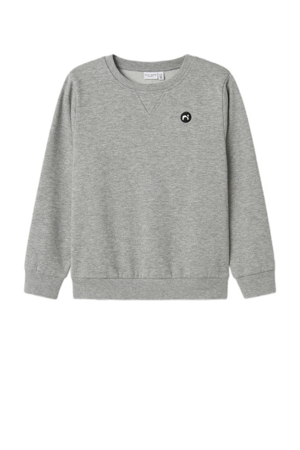 NAME IT sweater grijs melange