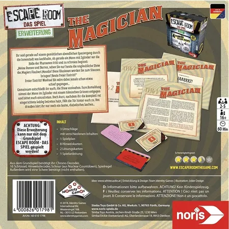Noris Spiele Escape Room Magician