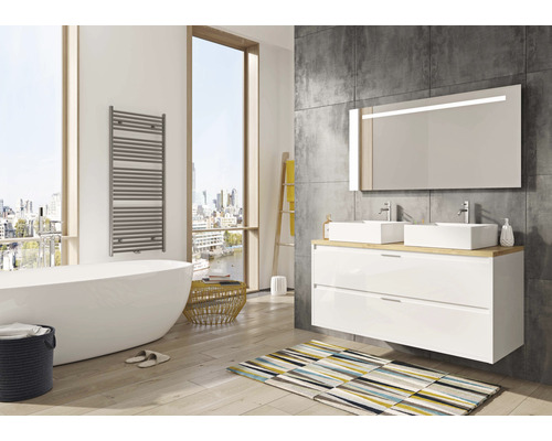 Sanox Porto wastafelmeubel, BxHxD 70 x 59 x 50 cm, frontkleur wit hoogglans