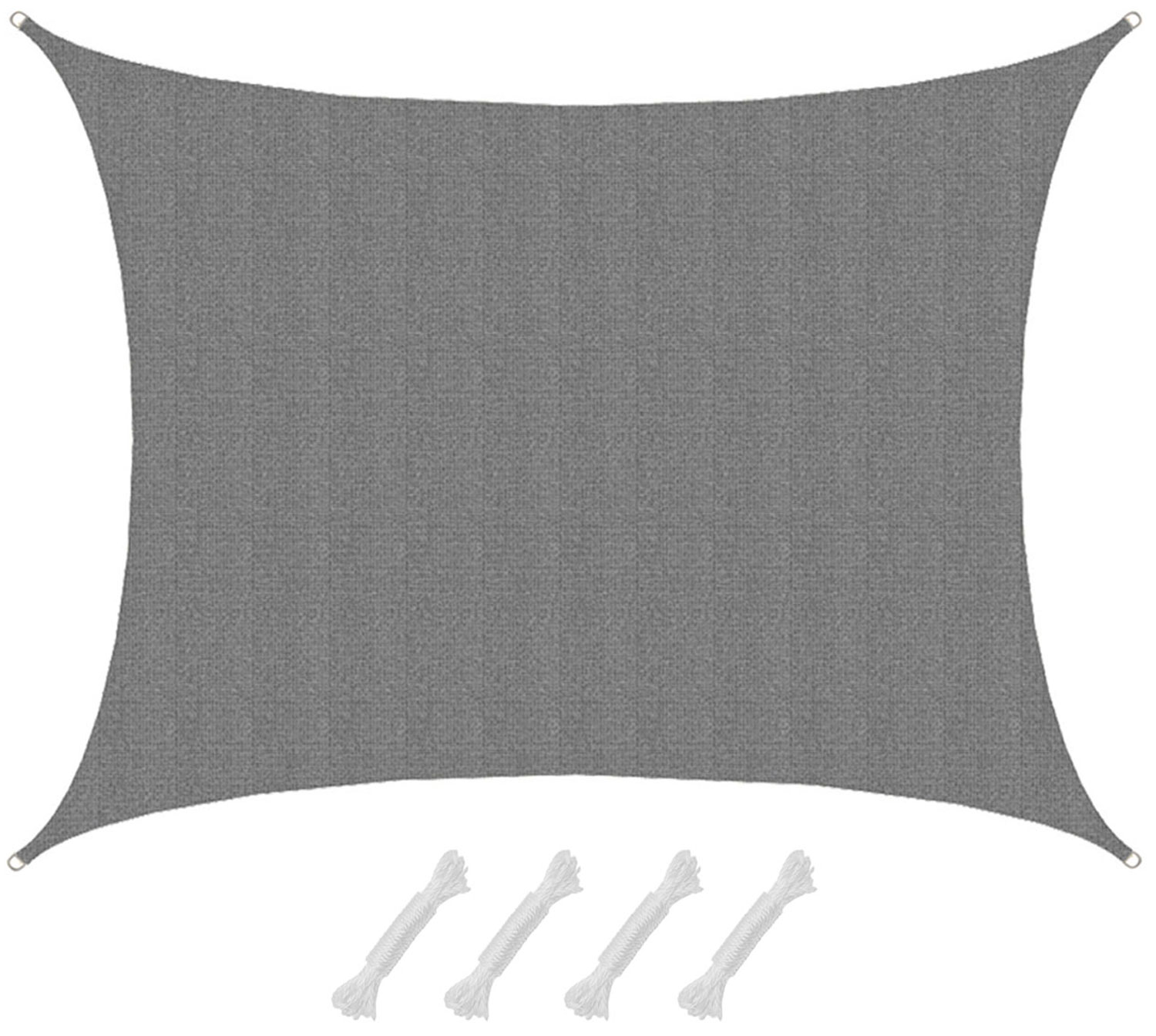 AMANKA 7x5 grijs HDPE waterdoorlatend schaduwdoek