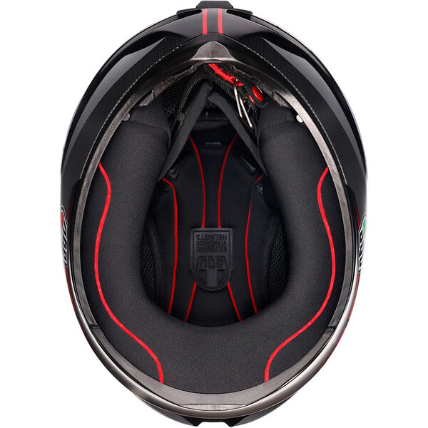 AGV - Casque K1 S Lap Noir Mat / Gris / Rouge