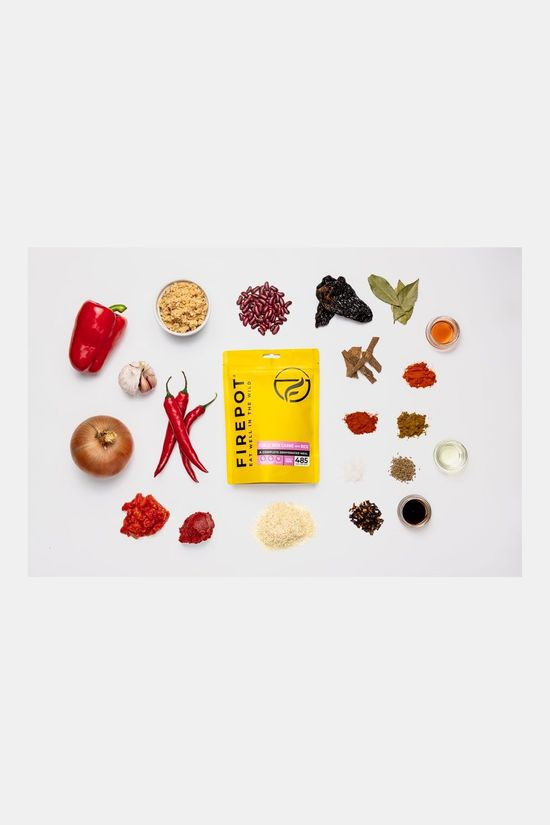 Firepot Firepot Vegan Chilli Non Carne Met Rijst 1-persoon Maaltijd