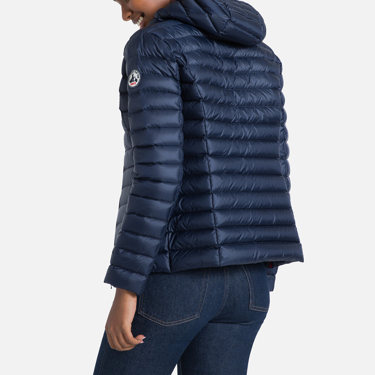 JOTT<br>Jaqueta acolchoada de plumas com capuz e zíper Cloe