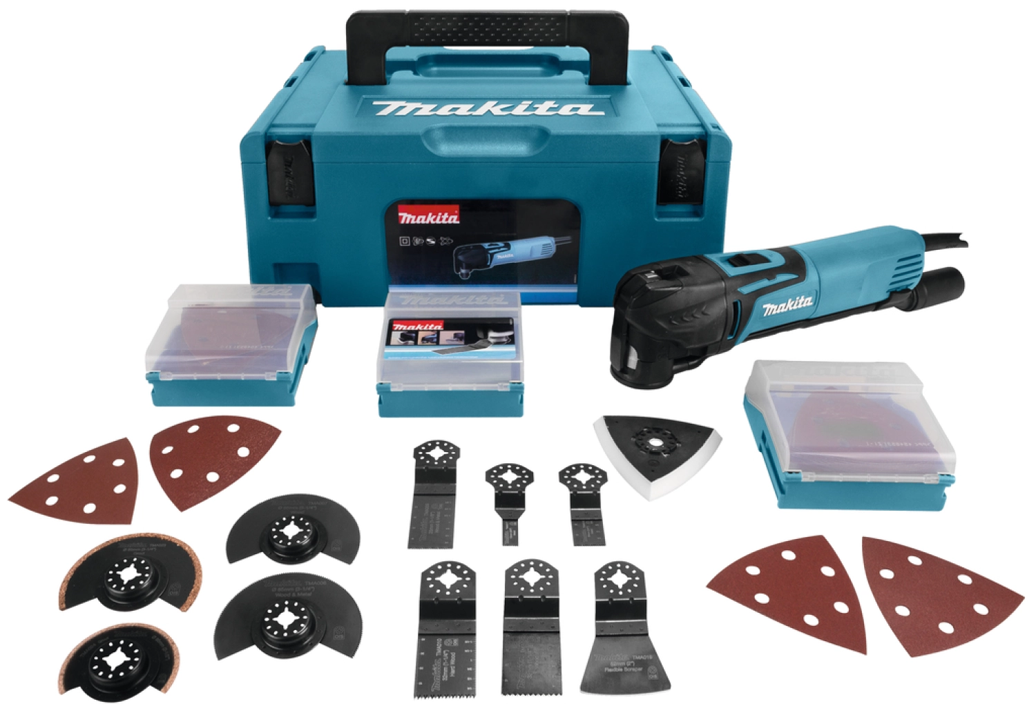 Makita TM3010CX2J Multitool   42 delige accessoireset in Mbox - 320W