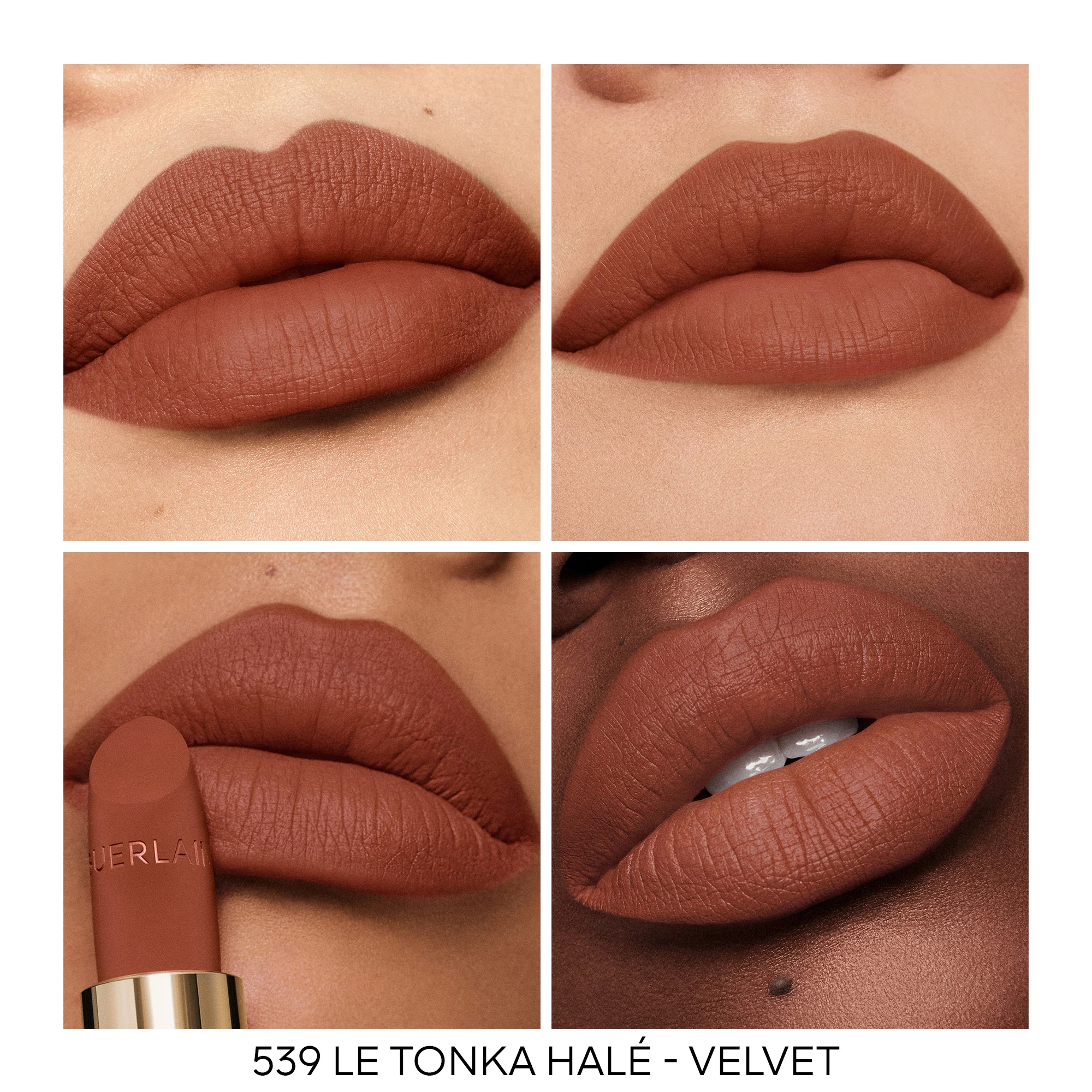 ROUGE G La recharge - Le rouge à lèvres soin personnalisable |- 539 LE TONKA HALÉ – VELVET