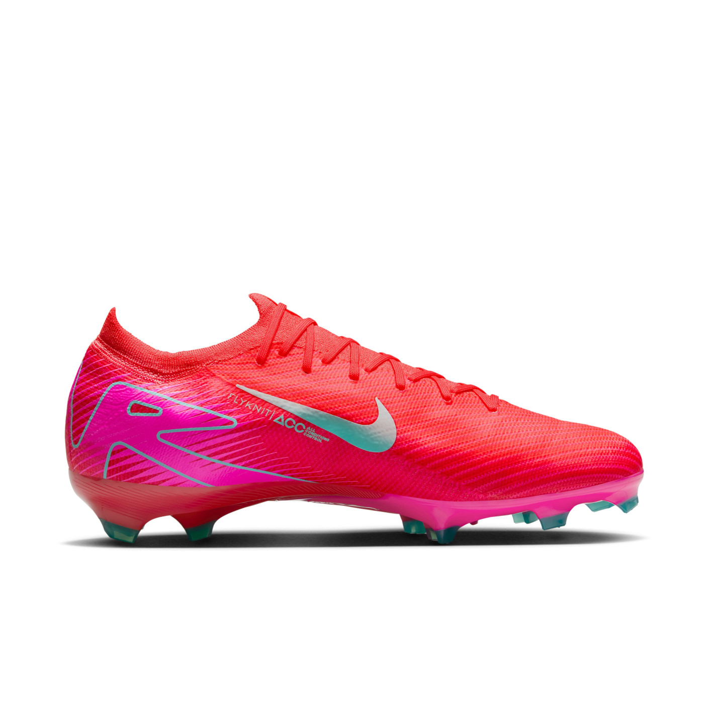 Nike Zoom Mercurial Vapor 16 Pro Gras Voetbalschoenen (FG) Rood Turquoise Roze