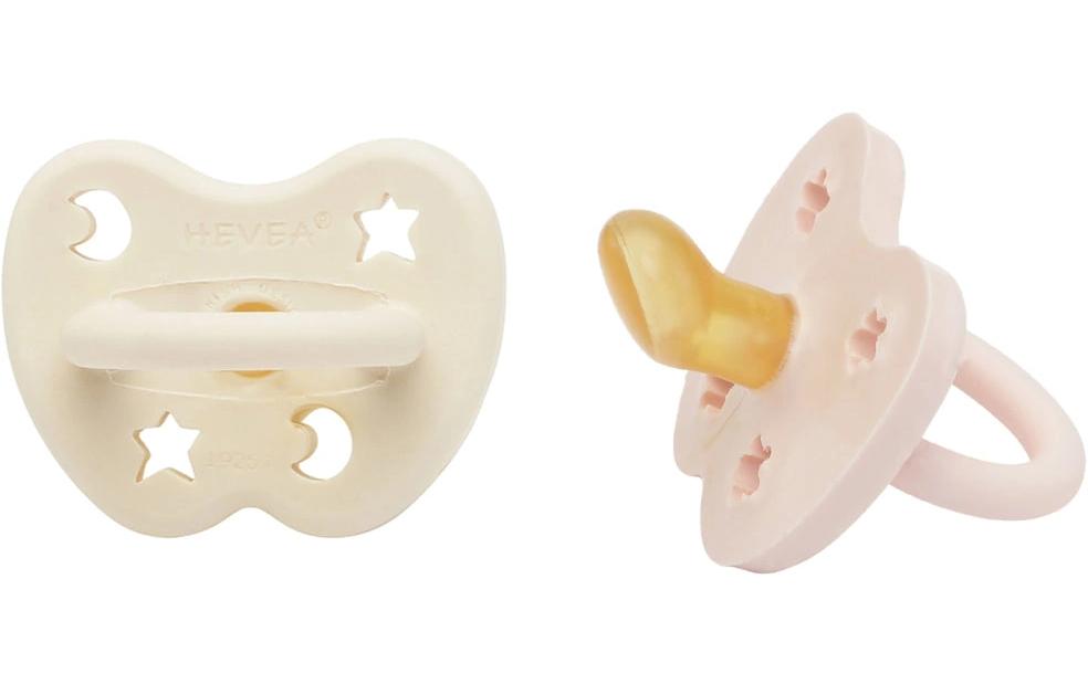 Nuggi Orthodontic 2 Stk. Powder Pink/Milky White 0+ MonateSchnuller mit kieferorthopädischem Sauger