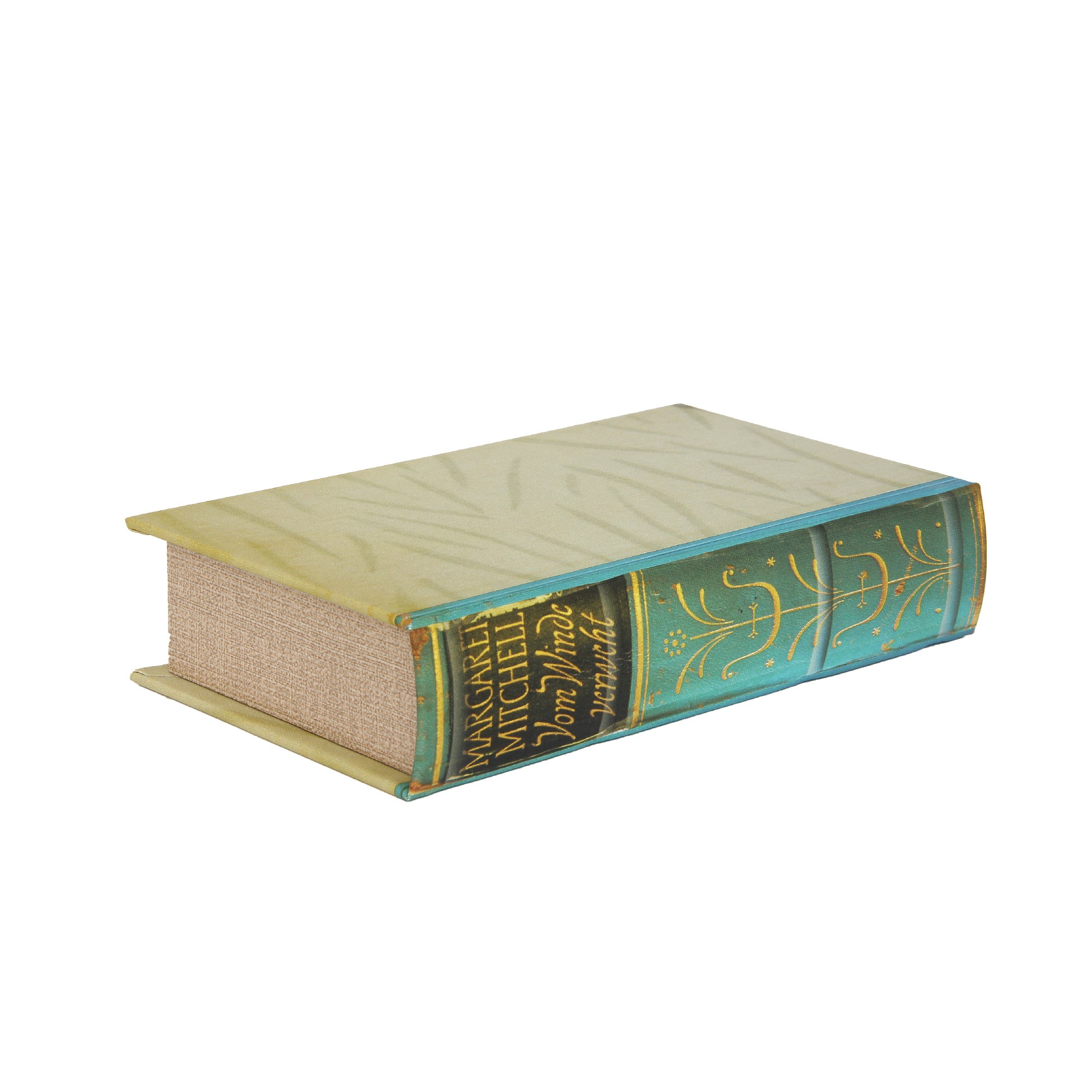 Buchhülle 'Vom Winde verweht' mit Schließfach, B 13 cm, H 21 cm, T 5 cm von fischer's lagerhaus