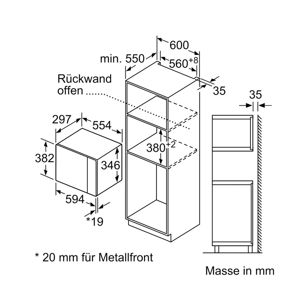 Bosch BEL523MS0 Einbau-Mikrowelle
