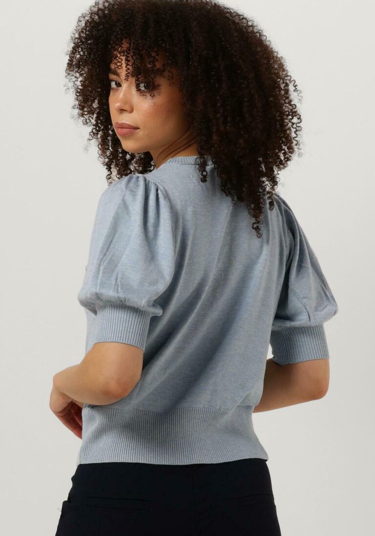 MINUS lichtblauwe minus top liva knit tee