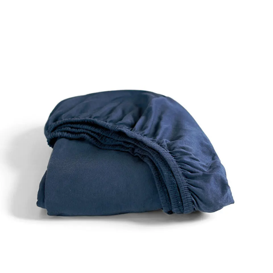 Cinderella - Hoeslaken (tot 25 cm) - Jersey - 180x220 & 200x200 cm - Navy