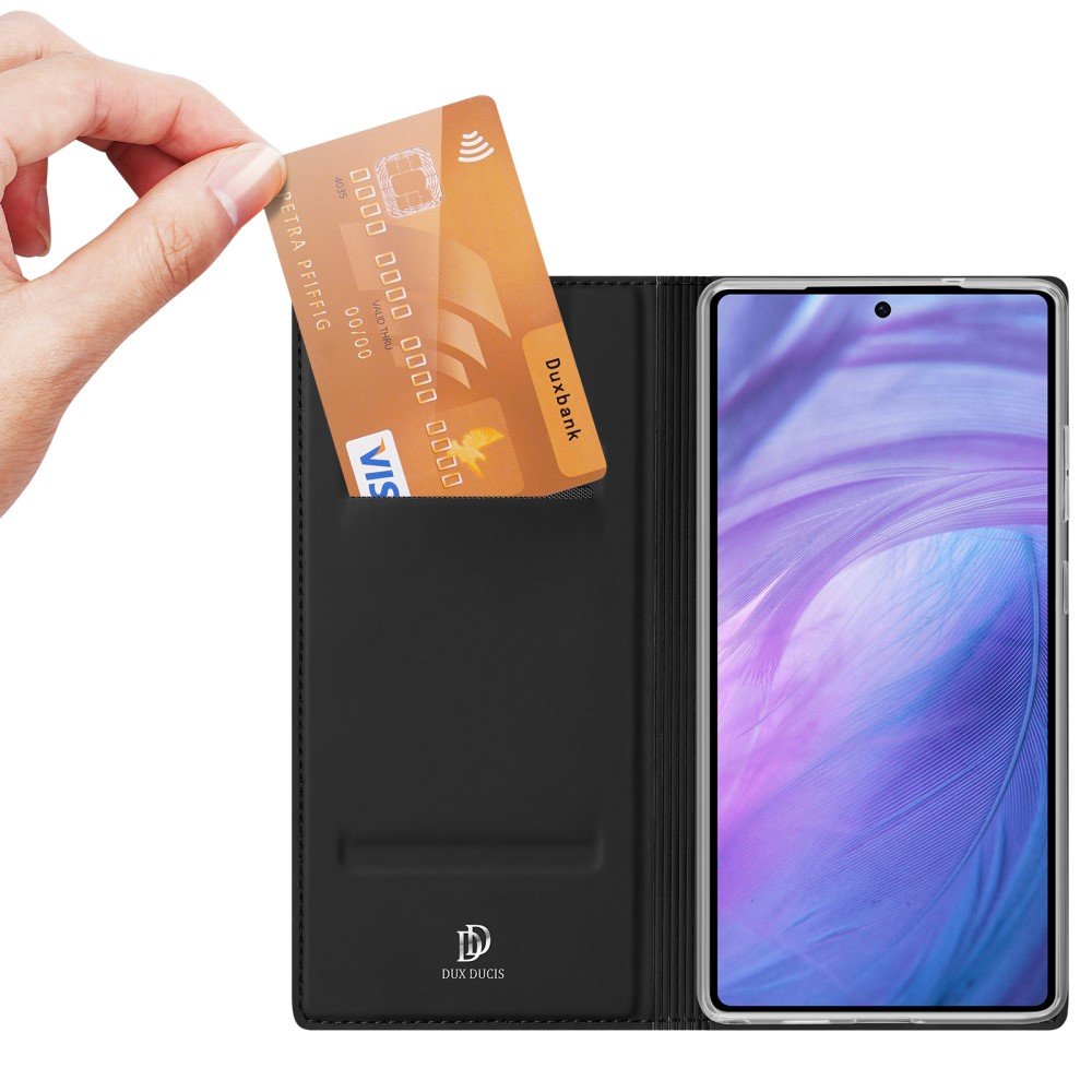 Samsung Galaxy S25 Ultra Flip Wallet Cover Leder Tasche - Schwarz