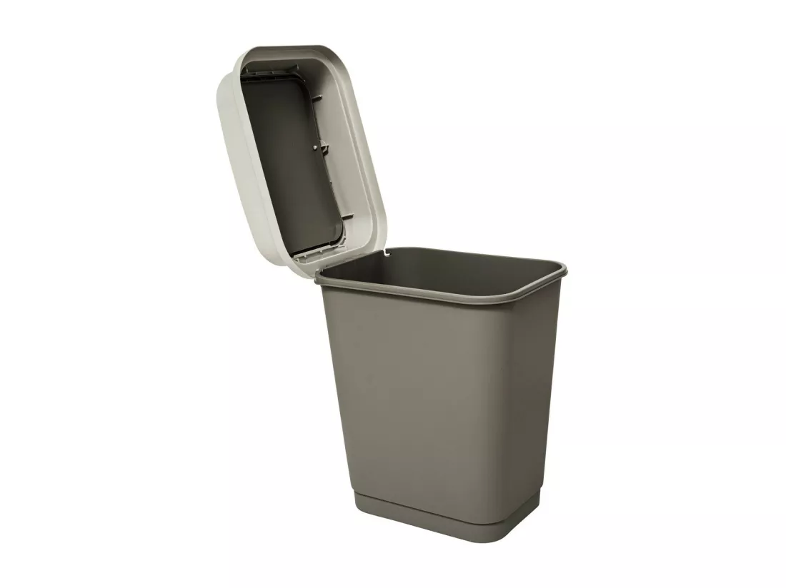 Poubelle 25 Litres 2 systèmes d'ouverture