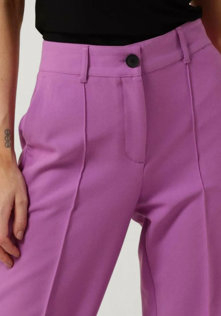 JANSEN AMSTERDAM paarse jansen amsterdam pantalon wq417 woven wide long pants