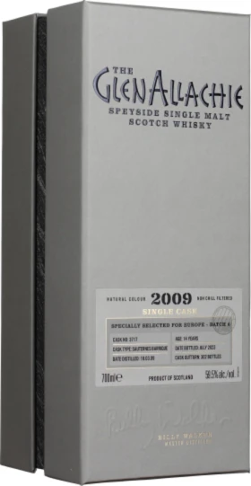 GLENALLACHIE 14 YEARS 2009 SAUTERNES CASK 70CL