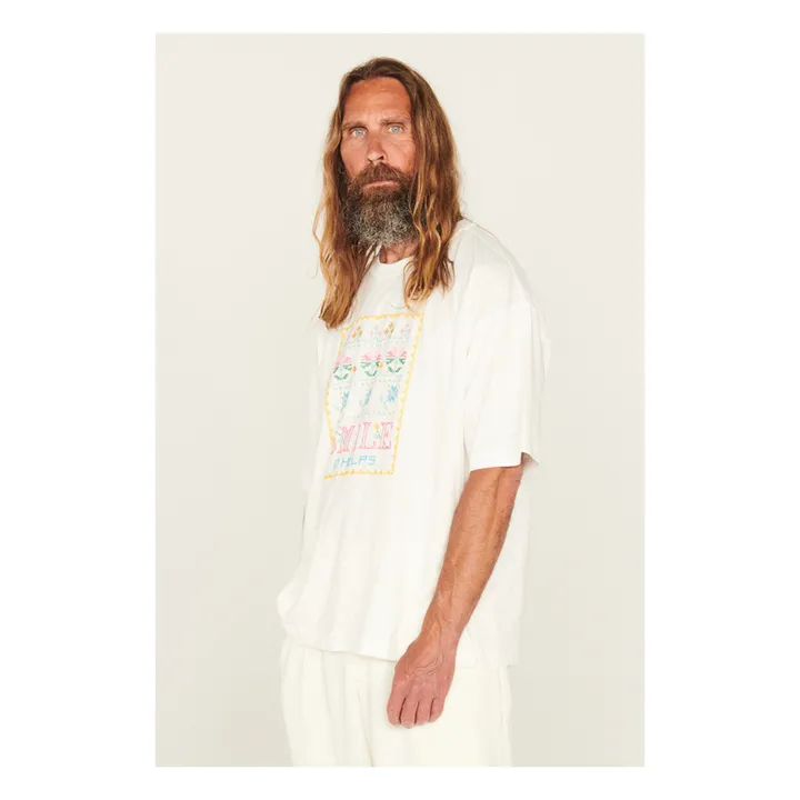 YMC T-shirt Smile Coton Bio | Blanc