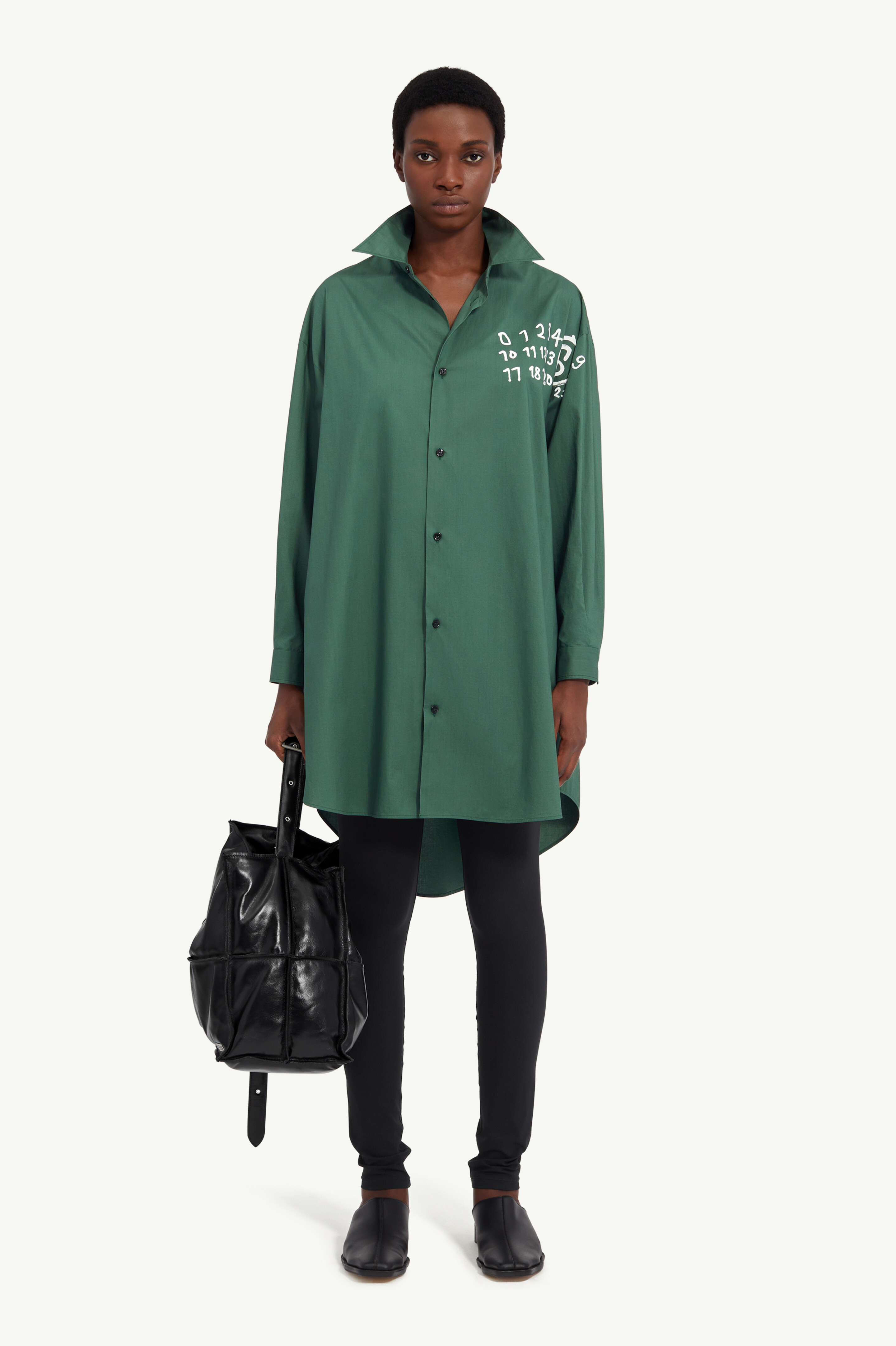 Robe chemise en popeline