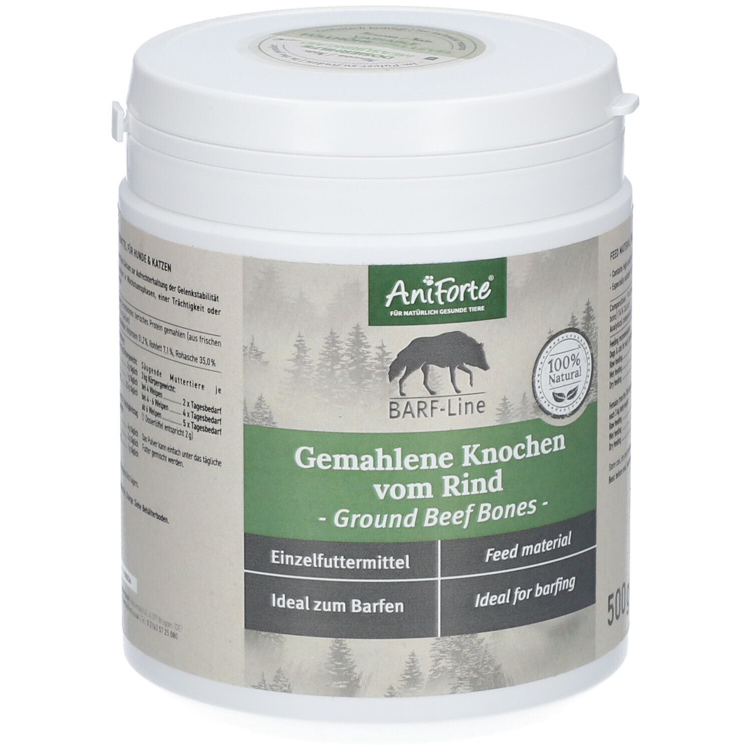 AniForte BARF-Line Gemahlene Knochen vom Rind