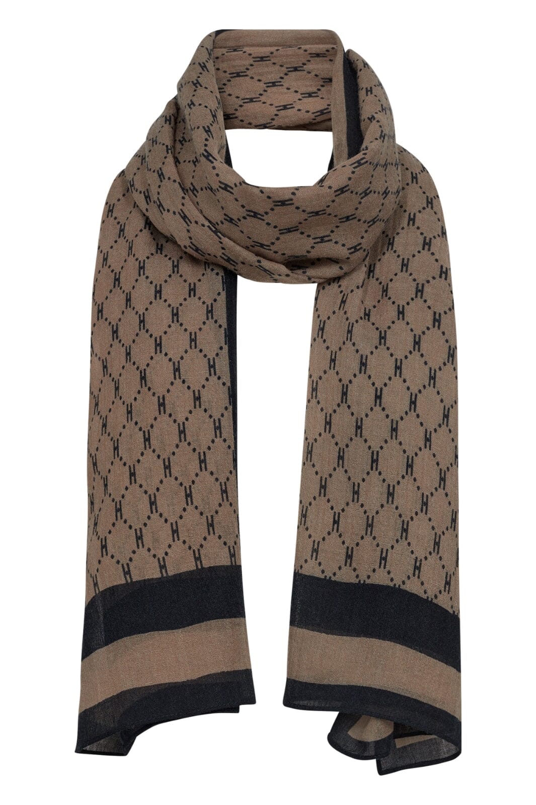Hype The Detail Scarf W/Logo 81 brun