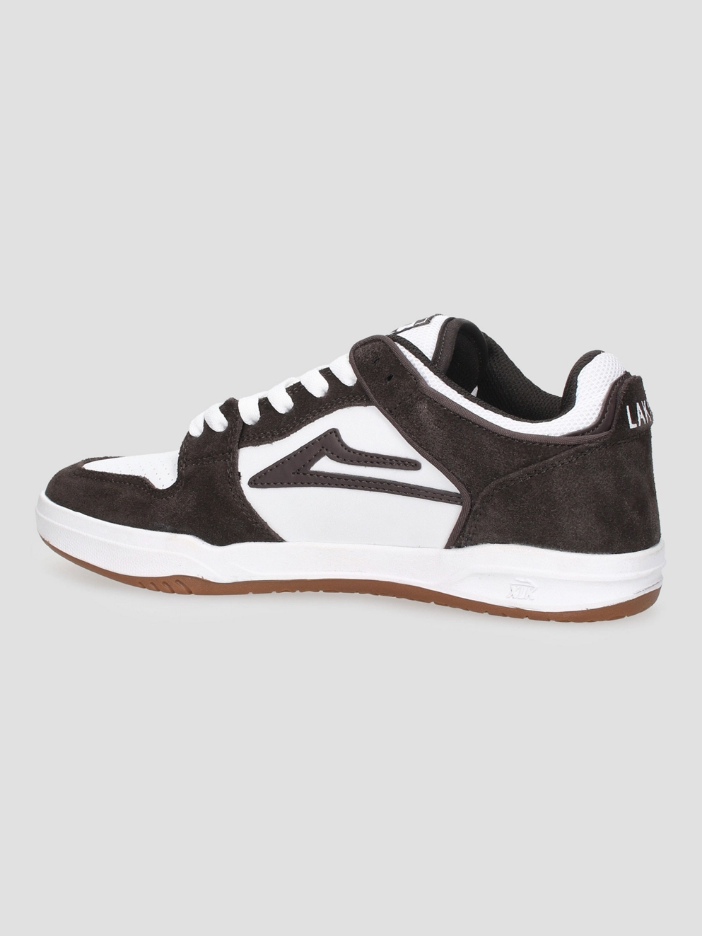 Lakai Telford Low Skate Shoes chocolate/white suede