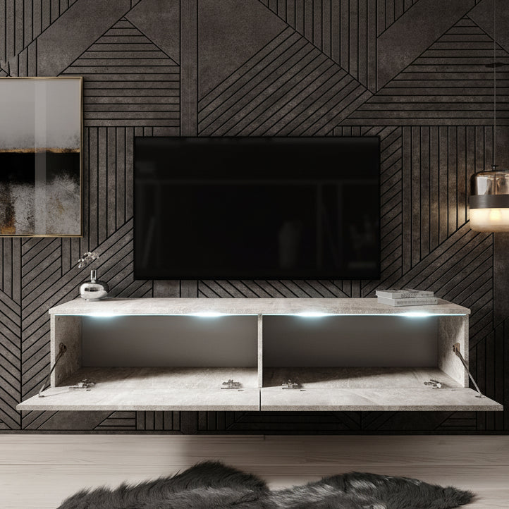 Dixon - TV-Meubel - Betonlook - 140 cm