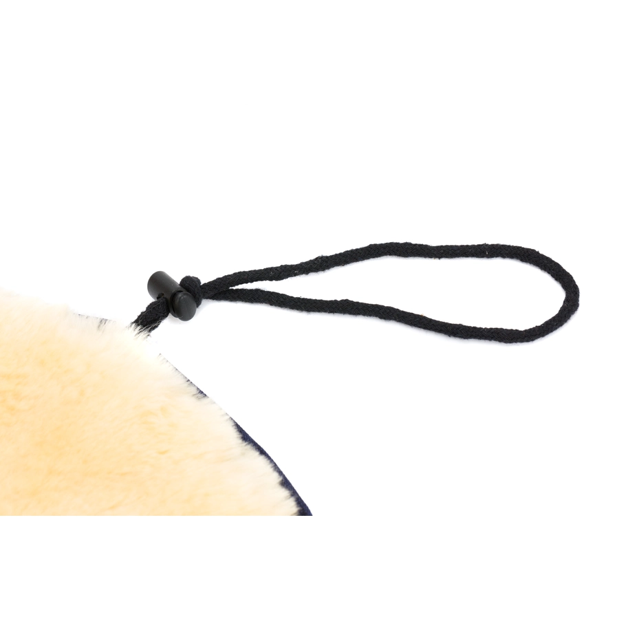 fillikid Winterfußsack Pamir für Babyschale Echtfell Schwarz Melange