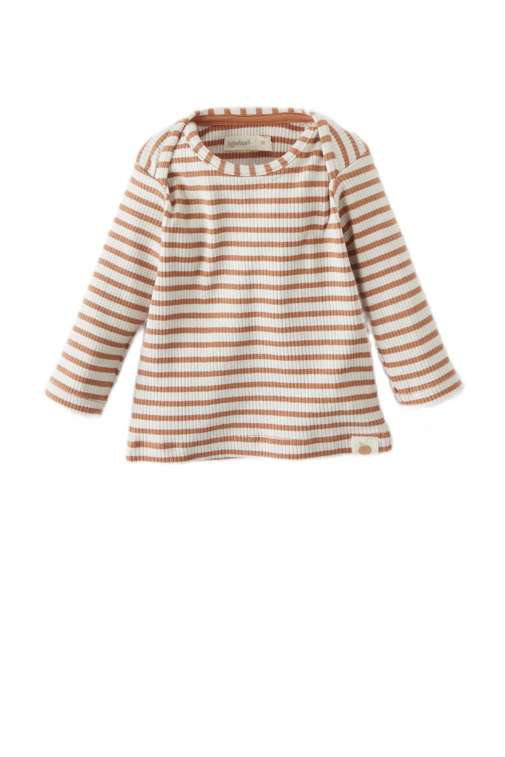 Babyface baby gestreepte longsleeve terra/ecru