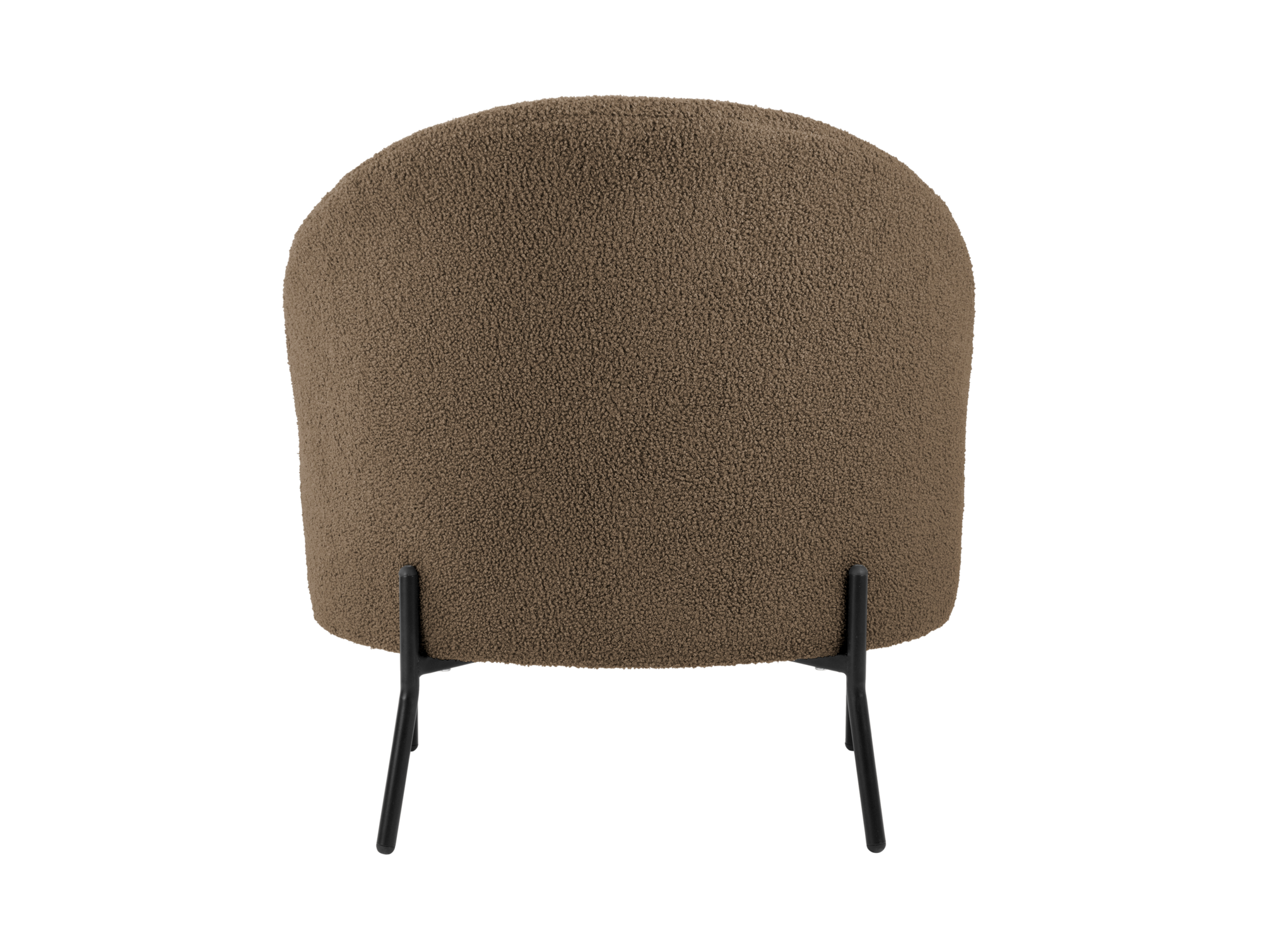 Chair Noble teddy curl dark warm grey