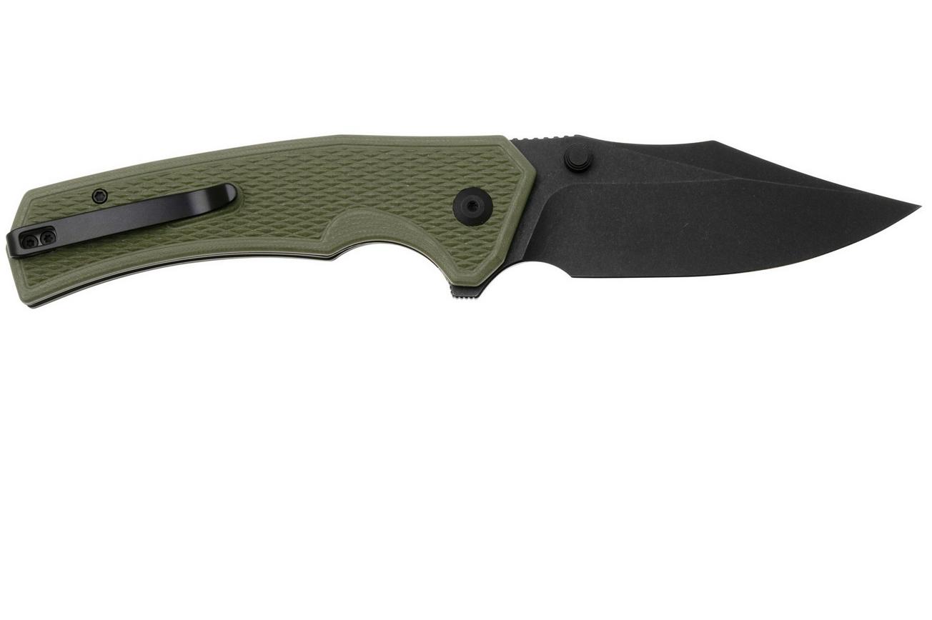 Civivi Vexillum C23003D-2 Blackwashed Nitro-V, Milled OD Green G10, zakmes