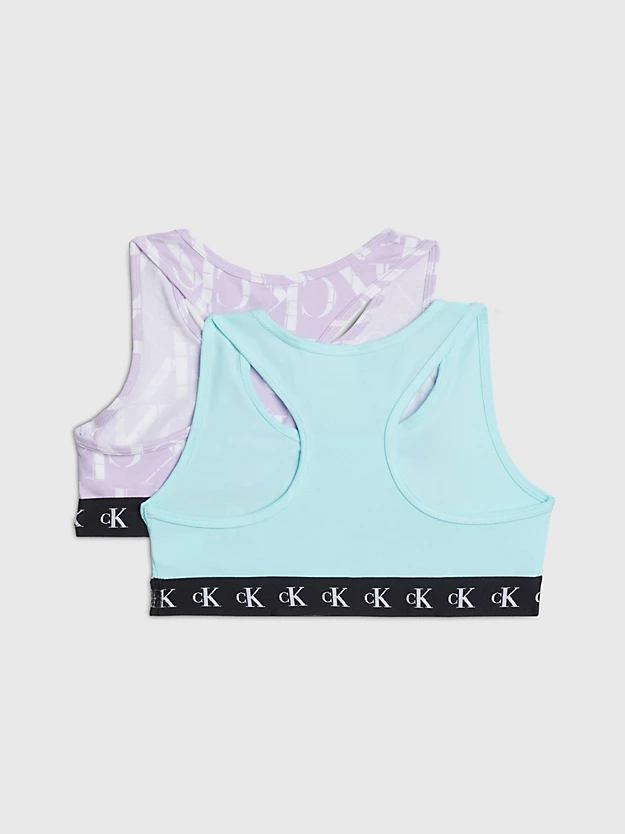 Conjunto de 2 sutiãs sem aro para meninas - Monograma CK