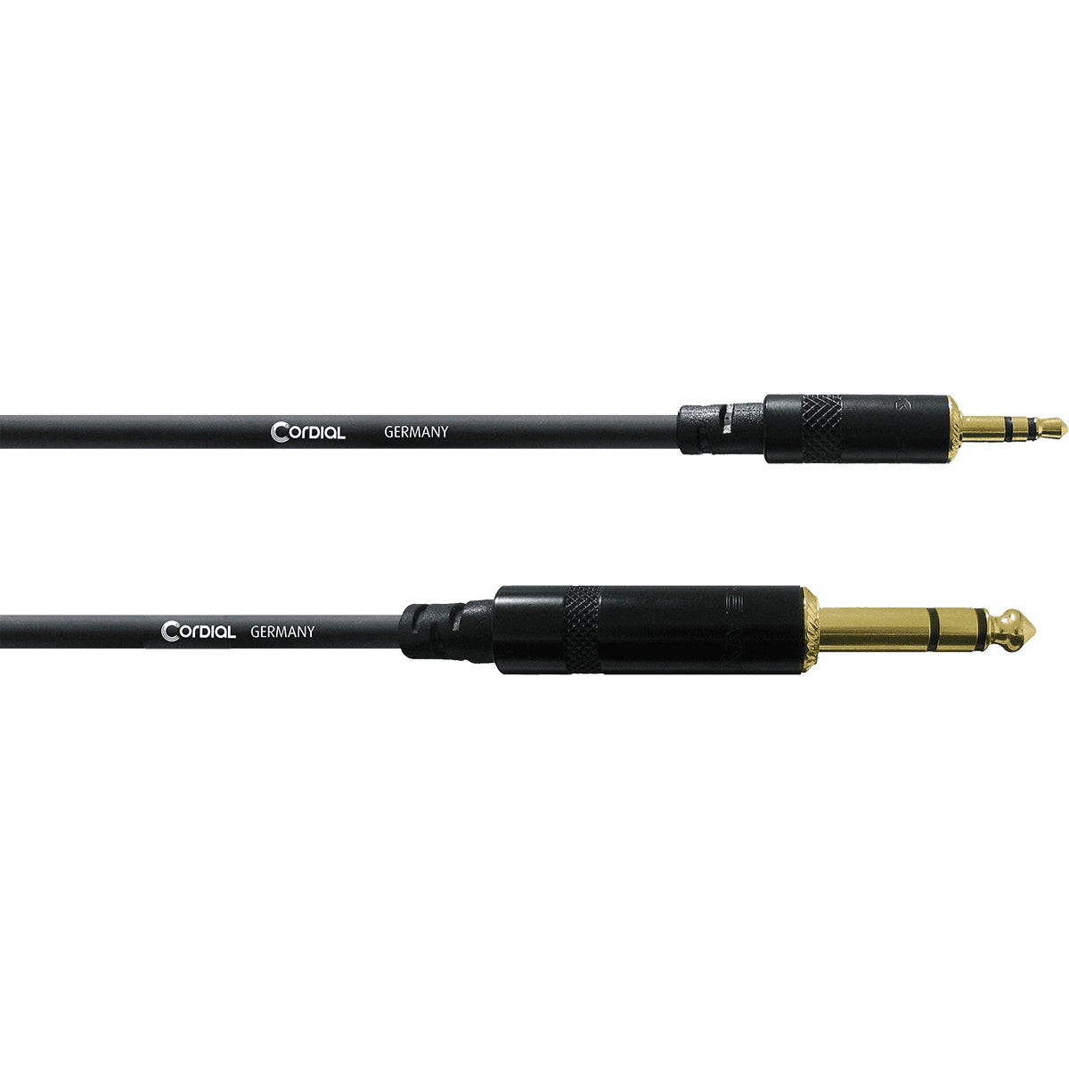 Cordial CFM1.5WV Intro verloopkabel 3.5mm TRS jack - 6.3mm TRS jack 1.5m