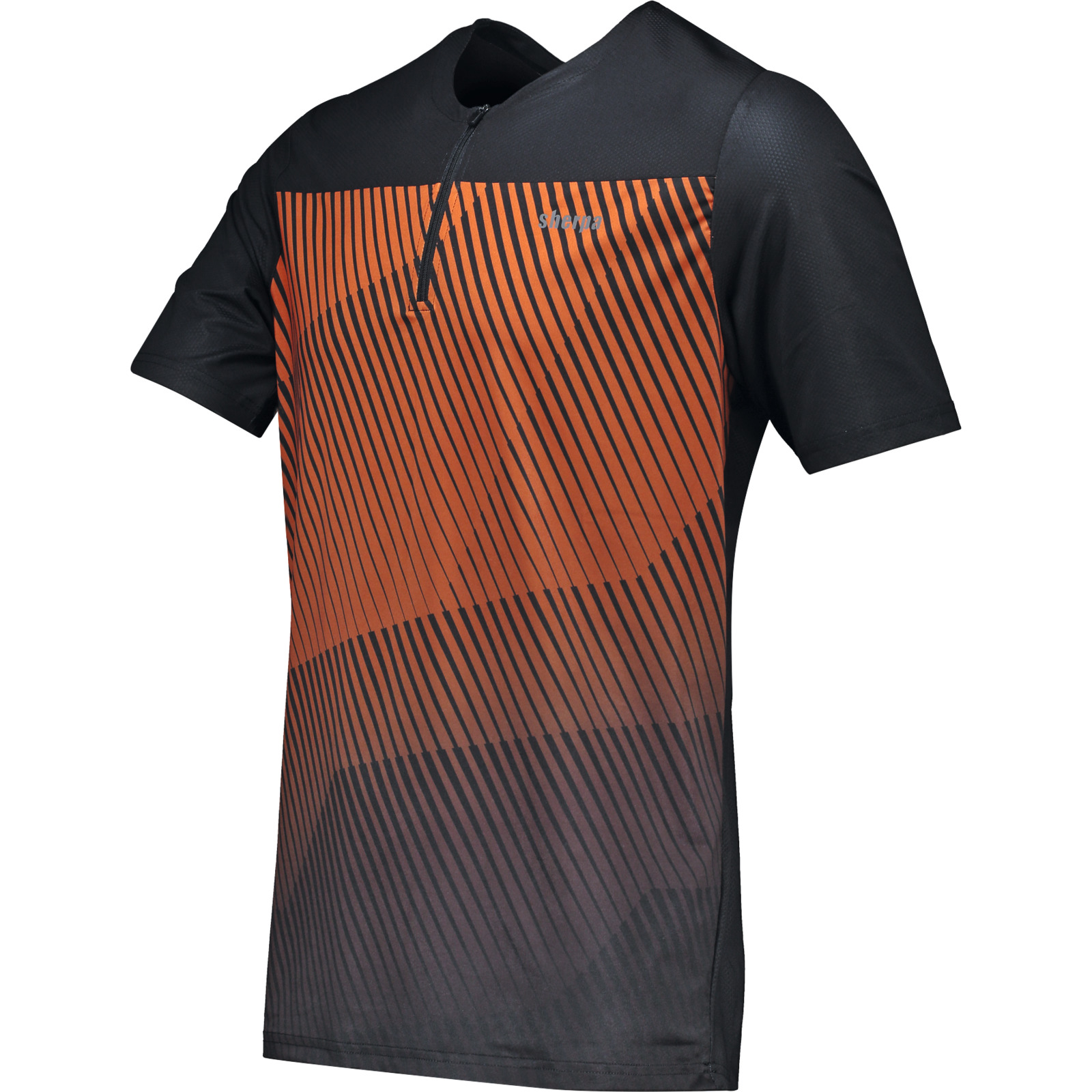 Sherpa Herren-Velotrikot Khumbu AOP XXL, dunkelorange