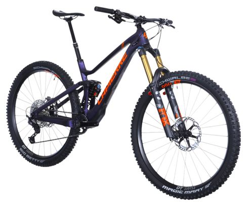VTT tout suspendu Lapierre Spicy CF 7.9 Shimano Deore XT 12V 29'' Carbone Violet / Or / Orange 2023 - Vélo d'Exposition