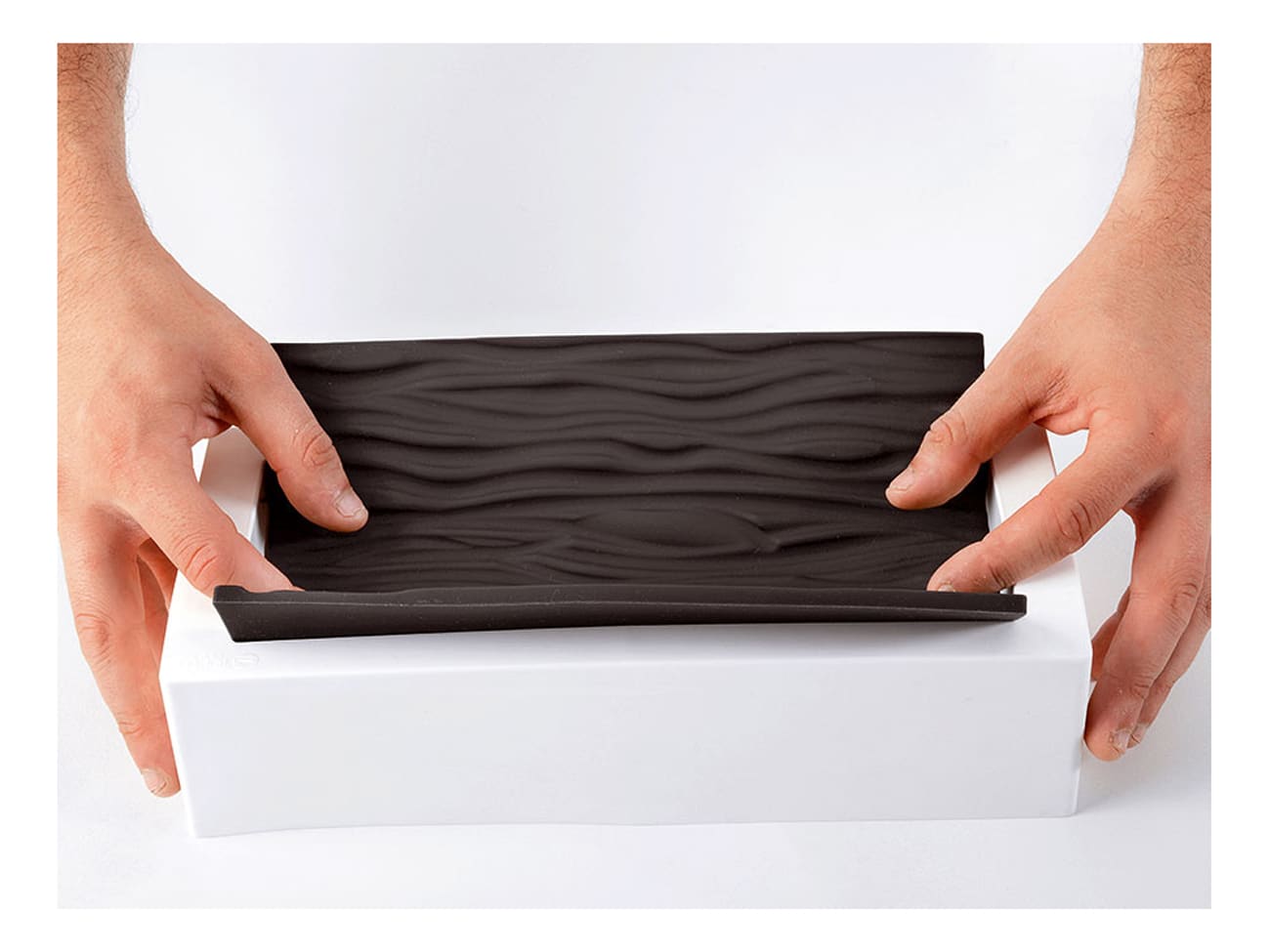 Moule à bûche silicone - Tapis arabesque - 25 x 9 cm - Silikomart