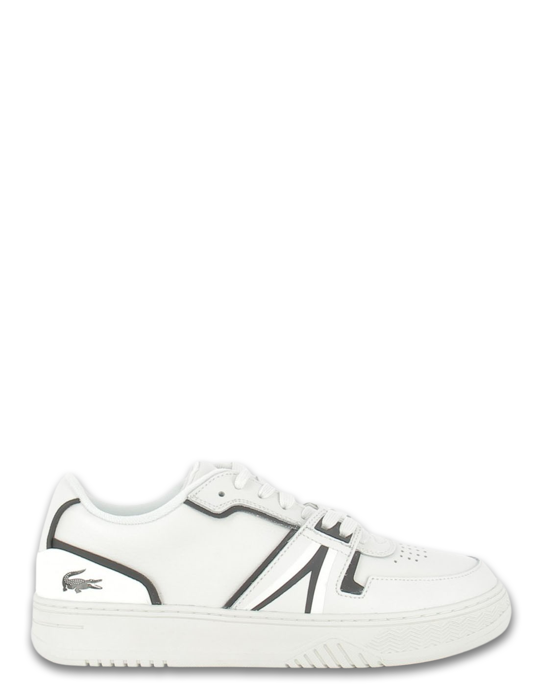 lacoste Sneakers homme L001 cuir blanc/noir