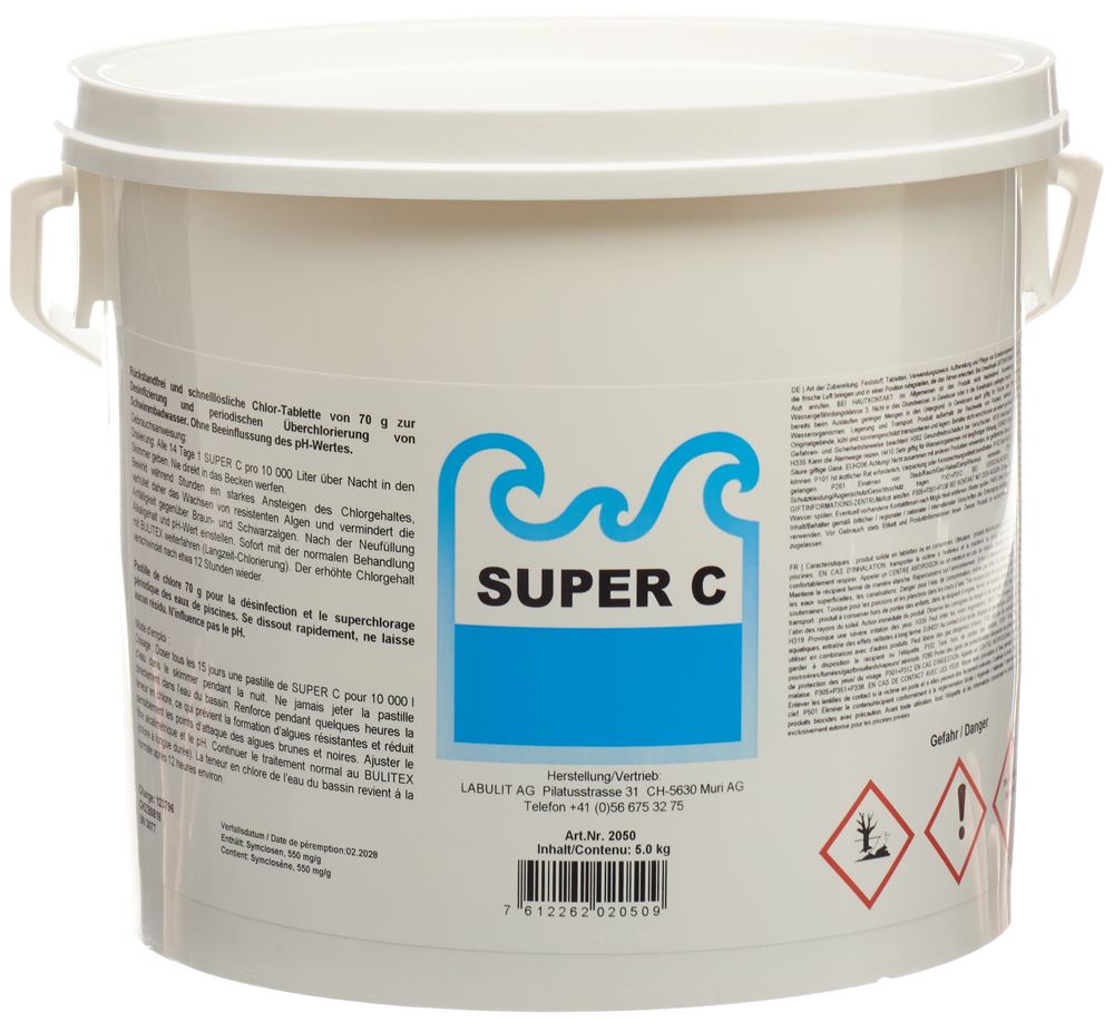 SUPER C Chlorschocktabletten<br>72 Stück, Tablette, 70g