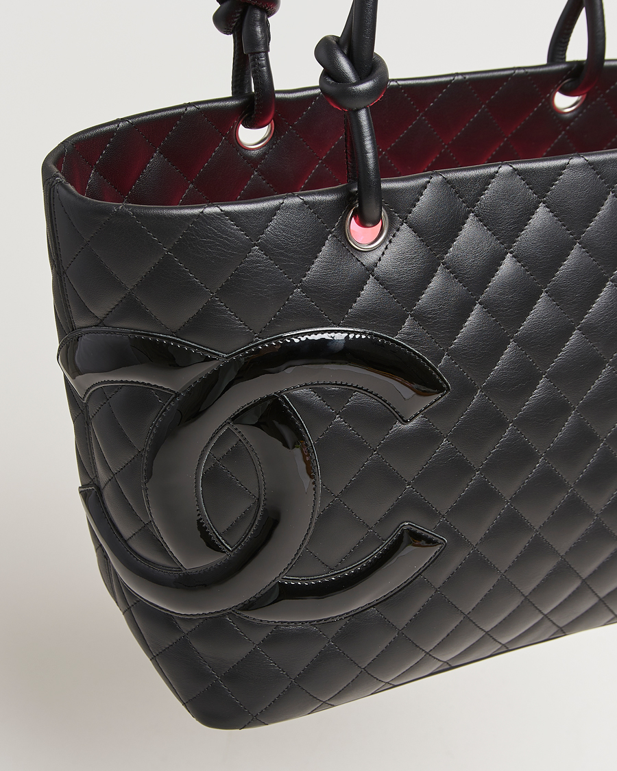 Chanel Pre-Owned Cambon Ligne Tote Bag Medium Black