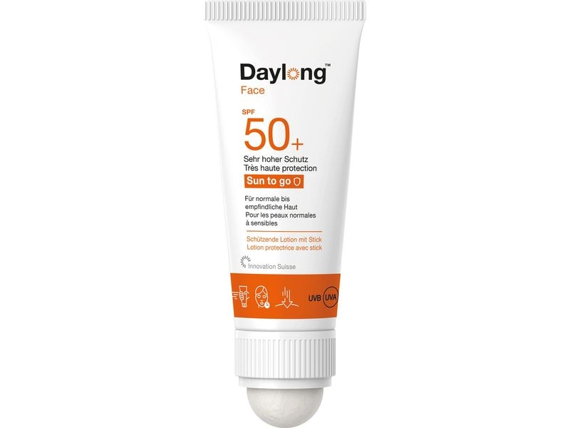 DAYLONG Sonnencreme Face Sun to go Stick SPF 50  20 ml Hoher Sonnenschutz für Unterwegs