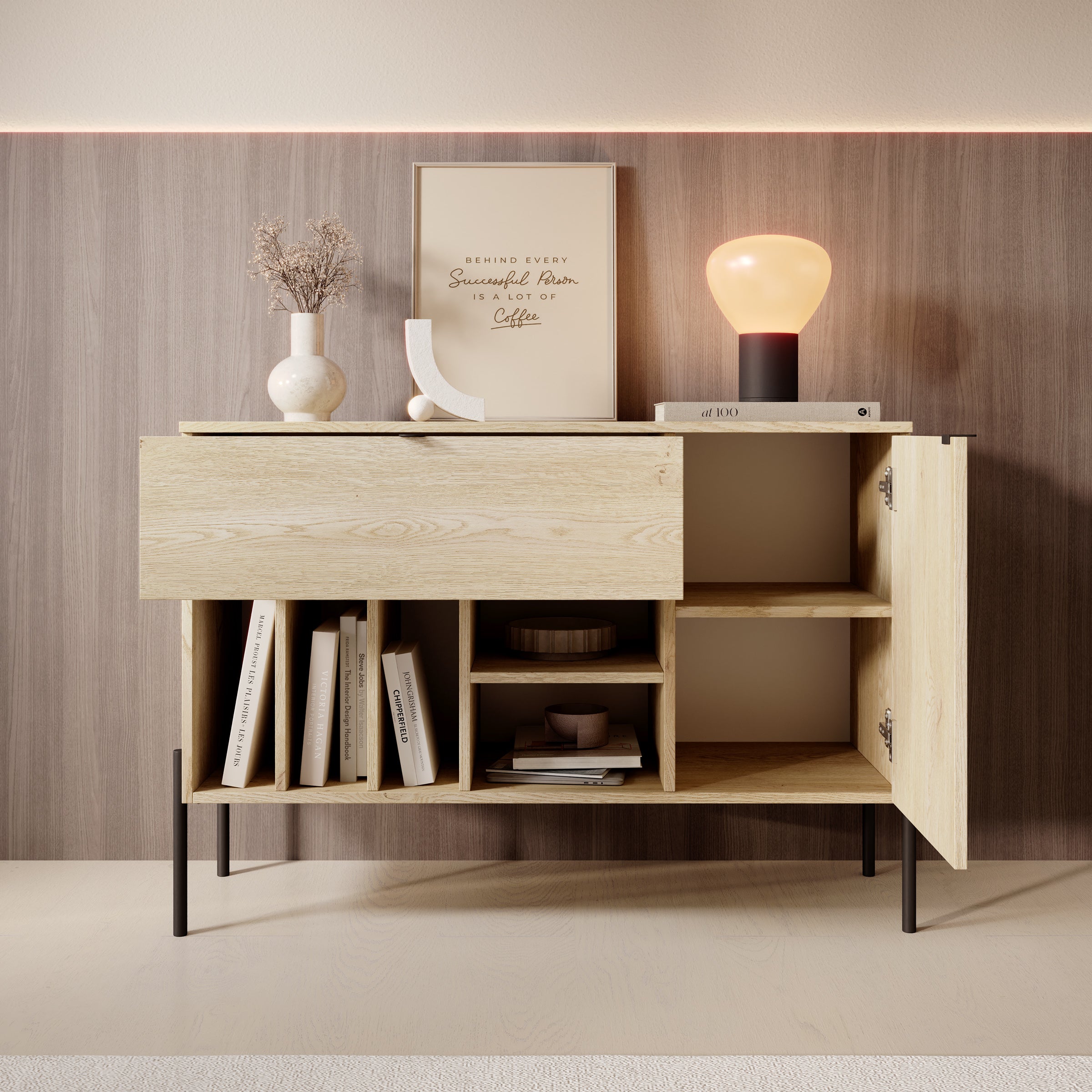 Oriya - Dressoir - Eikenpatroon - 105x40x75 cm