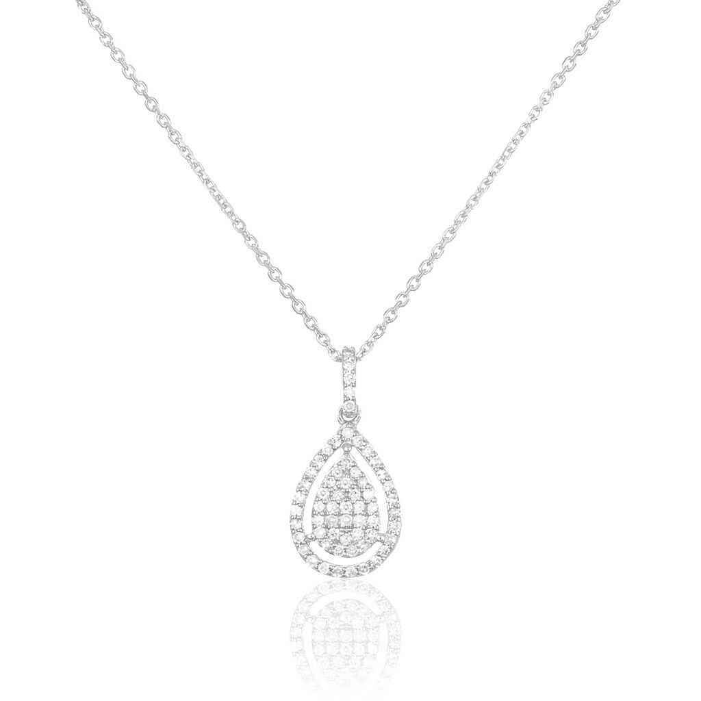 Collier Or Blanc Diamant