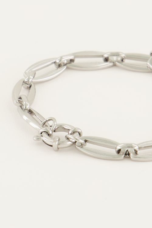 Iconic schakelarmband met groot slot