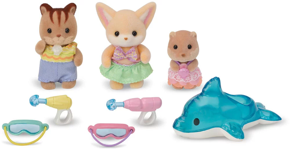 LE TRIO DES BEBES A LA PISCINE - SYLVANIAN TOUS POUR BEBES