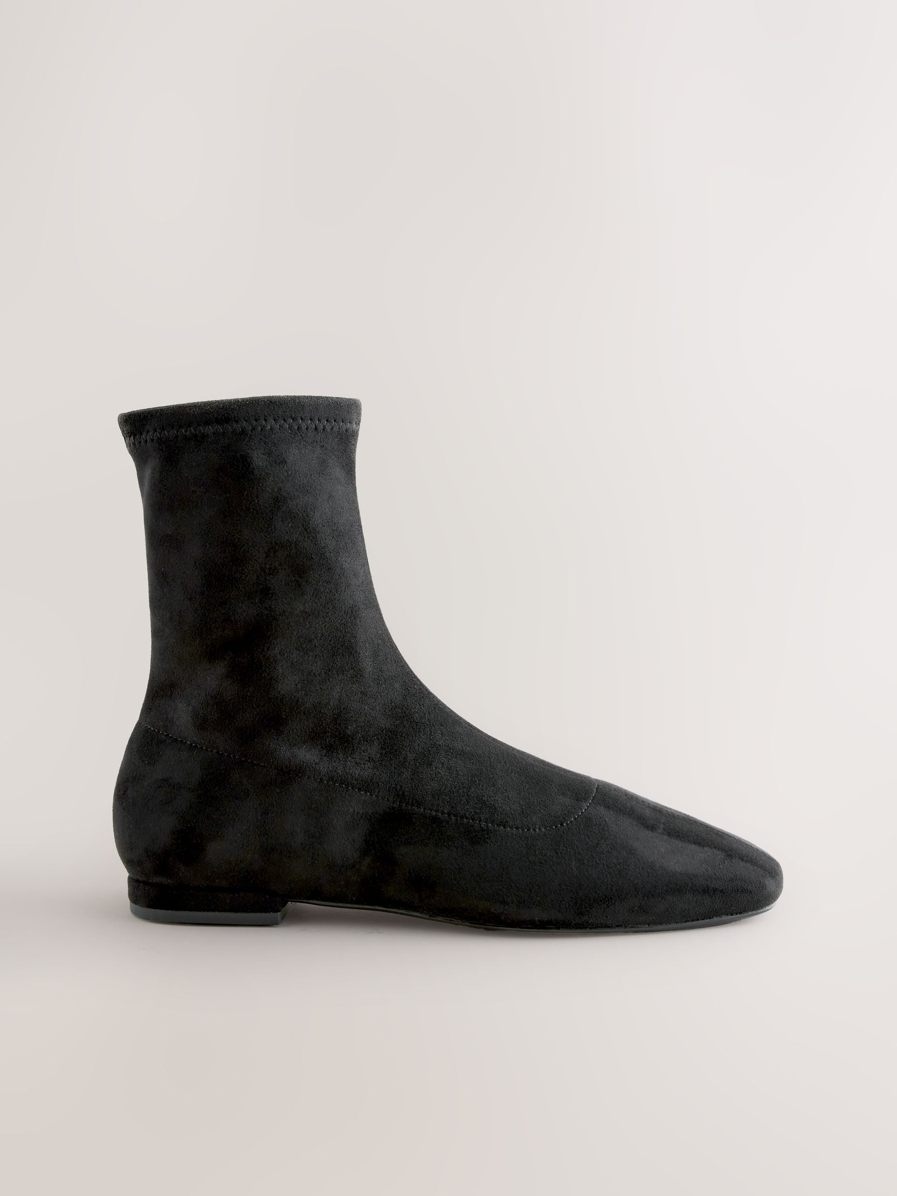 Zwart - Forever Comfort® Flat Sock Ankle Boots