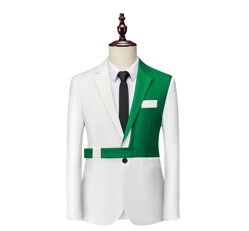YIKES - Tweekleurige enkelrijsblazer