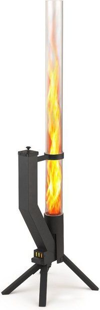 Gardenflare - Vuurbuis - Zwart gepoedercoat - Terrasverwarmer - Roestvrij staal